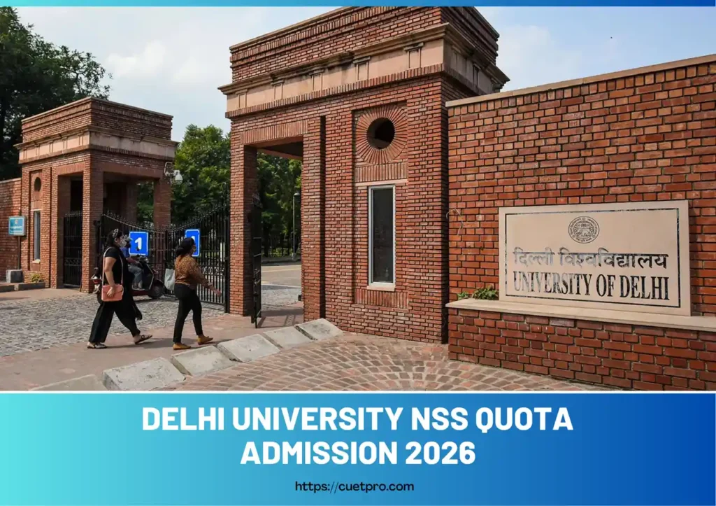 Delhi University NSS Quota Admission 2026