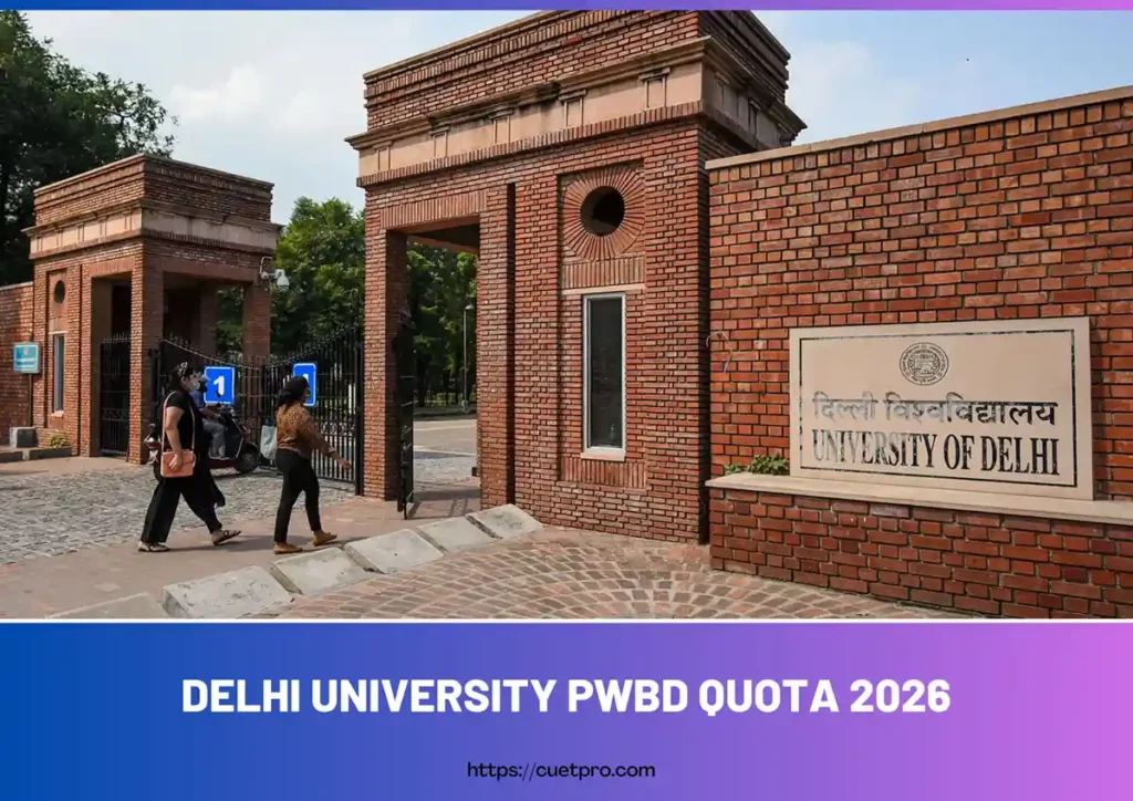 Delhi University PwBD Quota 2026