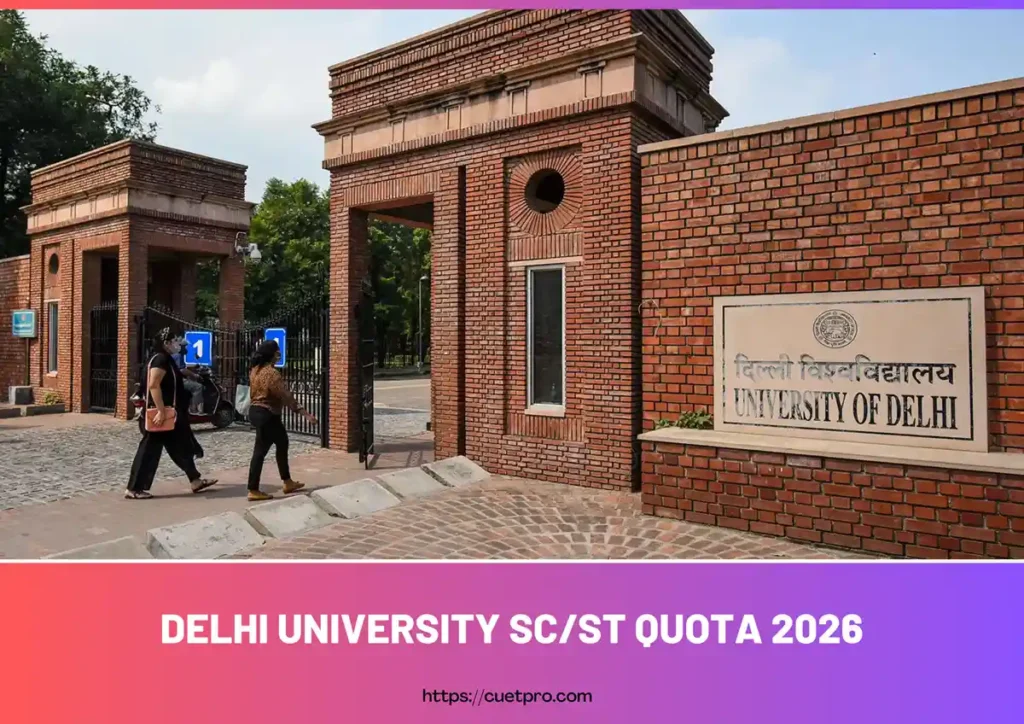 Delhi University SC_ST Quota 2026