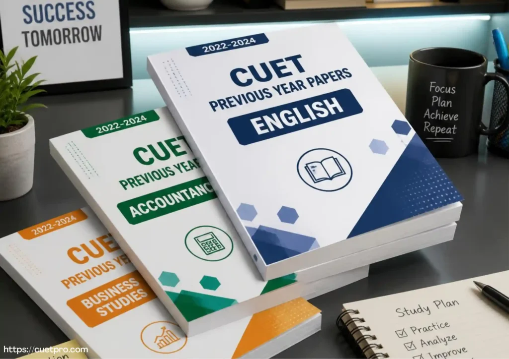 CUET Previous Year English, Accountancy & Business Studies Papers